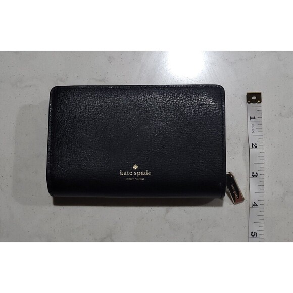 Kate Spade Authentic Pebbled Black Leather Long Wallet & Adel Bifold Wallet (2) - Picture 12 of 16